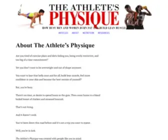 Theathletesphysique.com(Find out what The Athlete’s Physique) Screenshot