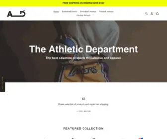 TheathletiCDepartment.co(The Athletic Department) Screenshot