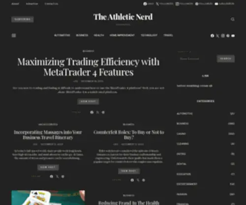 Theathleticnerd.com(The Athletic Nerd) Screenshot