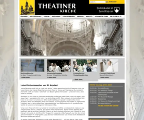 Theatinerkirche.de(München) Screenshot