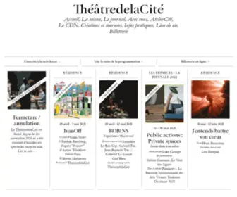 Theatre-Cite.com(Le ThéâtredelaCité) Screenshot