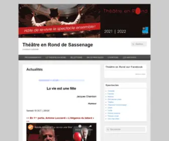 Theatre-EN-Rond.fr(Théâtre en Rond de Sassenage) Screenshot