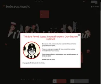 Theatre-Huchette.com(Théâtre de la Huchette) Screenshot