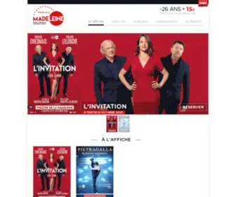 Theatre-Madeleine.com(Paris 8ème) Screenshot