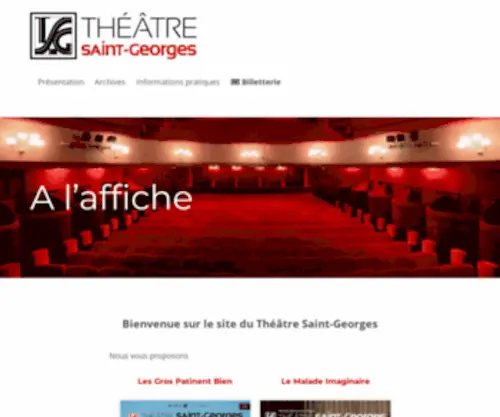 Theatre-Saint-Georges.com(A l'affiche) Screenshot