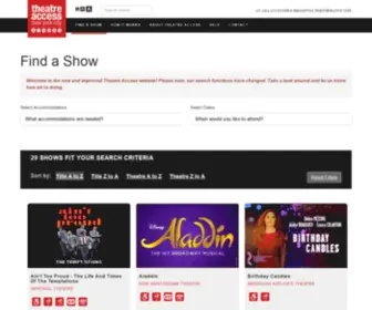 Theatreaccess.nyc(Theatre Access NYC) Screenshot
