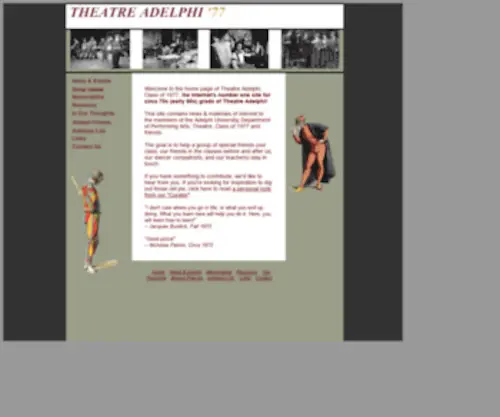 Theatreadelphi77.com(Theatre Adelphi 77) Screenshot