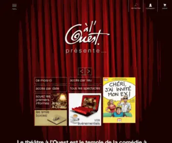 Theatrealouest.fr(Théâtre à l’Ouest) Screenshot