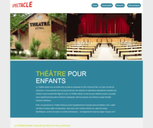 Theatreastral.com(Théâtre Astral) Screenshot