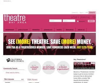 Theatrebayarea.org(Theatre Bay Area) Screenshot