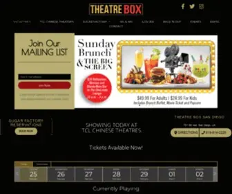 Theatrebox.com(Your Gaslamp San Diego Entertainment Destination) Screenshot