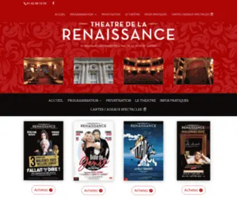 Theatredelarenaissance.com(Programmation) Screenshot