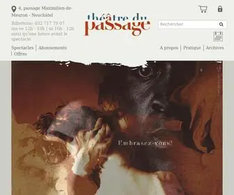 Theatredupassage.ch(Théâtre du Passage) Screenshot