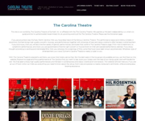 Theatredurham.com(The The Carolina Theatre) Screenshot