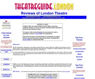 Theatreguidelondon.co.uk(London Theatre Reviews) Screenshot