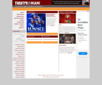 Theatreinmiami.com(Theatre In Miami) Screenshot