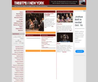 Theatreinnewyork.com(Theatre In New York) Screenshot