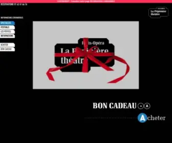 Theatrelapepiniere.com(Théâtre la Pépinière) Screenshot