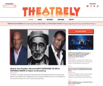 Theatrely.com(A fresh look at Features) Screenshot
