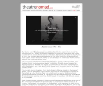 Theatrenomad.com(Theatre Nomad) Screenshot