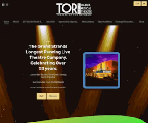 Theatreoftherepublic.com(TOR Theatre of the Republic Footer) Screenshot