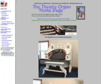 Theatreorgans.com(The Theatre Organ) Screenshot