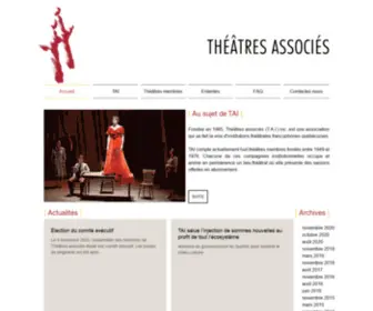 Theatresassocies.ca(Théâtres) Screenshot