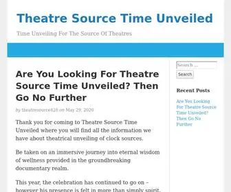 Theatresource.org(Theatre Source Time Unveiled) Screenshot