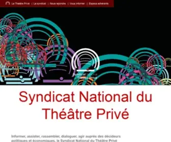 Theatresprives.com(Théâtres privés) Screenshot