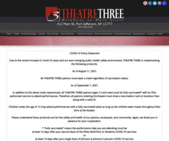 Theatrethree.com(Theatre Three) Screenshot