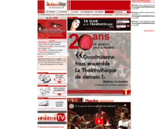 Theatrotheque.com(La Théâtrothèque.com) Screenshot