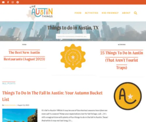 Theaustinthings.com(The Austin Things) Screenshot