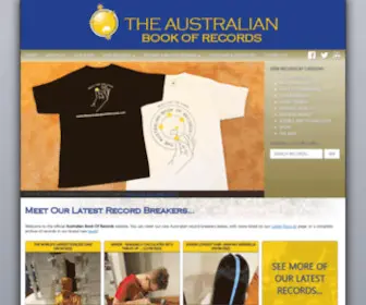 Theaustralianbookofrecords.com(The Australian Book Of Records) Screenshot