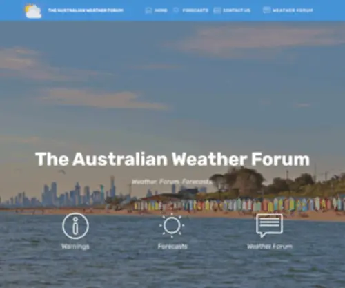 Theaustralianweatherforum.com(The Australian Weather Forum) Screenshot
