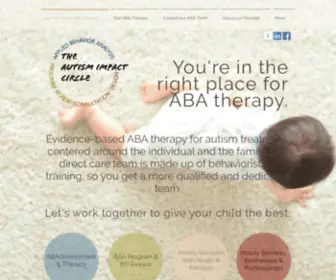 Theautismimpactcircle.com(ABA Therapy for Autism) Screenshot