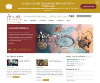 Theavalon.org(Washington, DC's Only Nonprofit Film Center) Screenshot