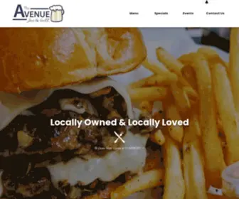 Theavenuebargrill.com(The Avenue Bar & Grill) Screenshot