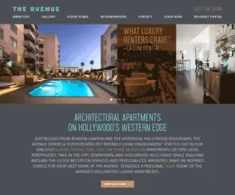 Theavenuehollywood.com(Hollywood, CA Apartments for Rent) Screenshot
