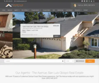 Theavenueslo.com(The Avenue Central Coast Realty) Screenshot