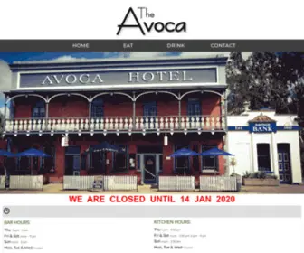 Theavocahotel.com.au(The Avoca Hotel) Screenshot