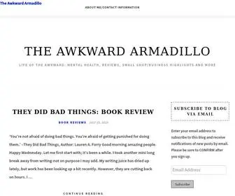 Theawkwardarmadillo.com(Life of the Awkward) Screenshot