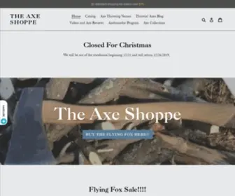 Theaxeshoppe.com(The Axe Shoppe specializes in axes for the sport of Urban Axe Throwing. The Axe Shoppe) Screenshot