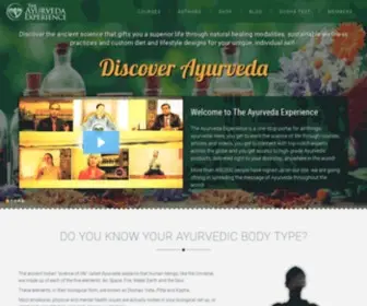 Theayurvedaexperience.com(Discover the ancient science) Screenshot