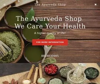 Theayurvedshop.com(The Ayurveda Shop) Screenshot