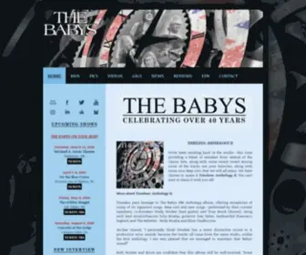 Thebabysofficial.com(THE BABYS) Screenshot