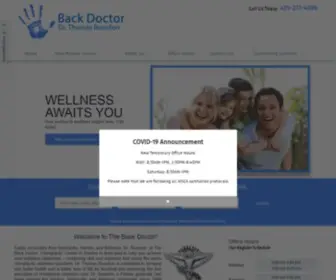 Thebackdr.com(The Back Doctor) Screenshot
