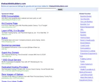 Thebacklinkbuilders.com(Thebacklinkbuilders) Screenshot