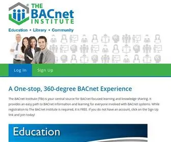 Thebacnetinstitute.org(Learn BACnet. The BACnet Institute) Screenshot