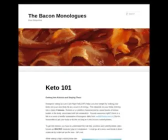 Thebaconmonologues.com(The Bacon Monologues) Screenshot