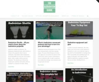 Thebadmintonguide.com(The Badminton Guide) Screenshot